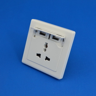 USB墻壁插座面板評測 5V 2.1A直充，讓生活更便捷